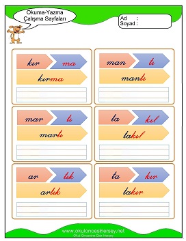 ı sesi Grubu Çalışma Sayfaları